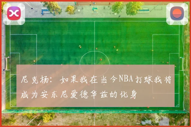 尼克杨：如果我在当今NBA打球我将成为安东尼爱德华兹的化身